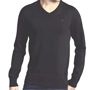 Hurley black v-neck sweater size large- new without tags